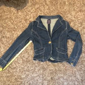 Single Button Denim/Jean Jacket